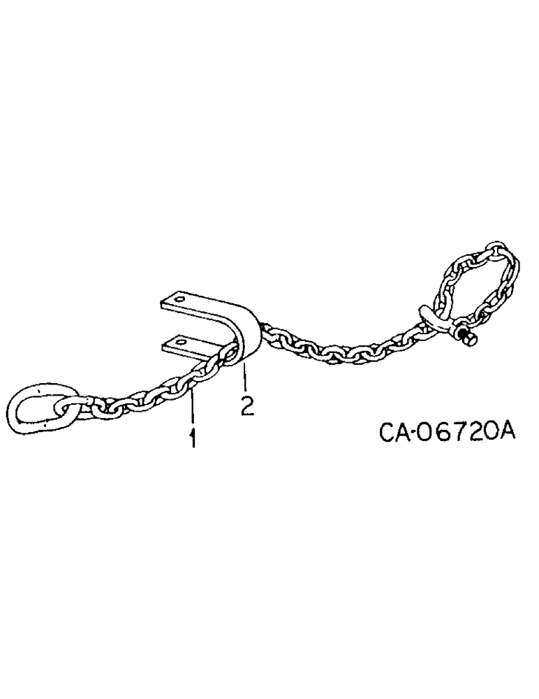 Схема запчастей Case IH 510 - (A-07) - SAFETY CHAIN 