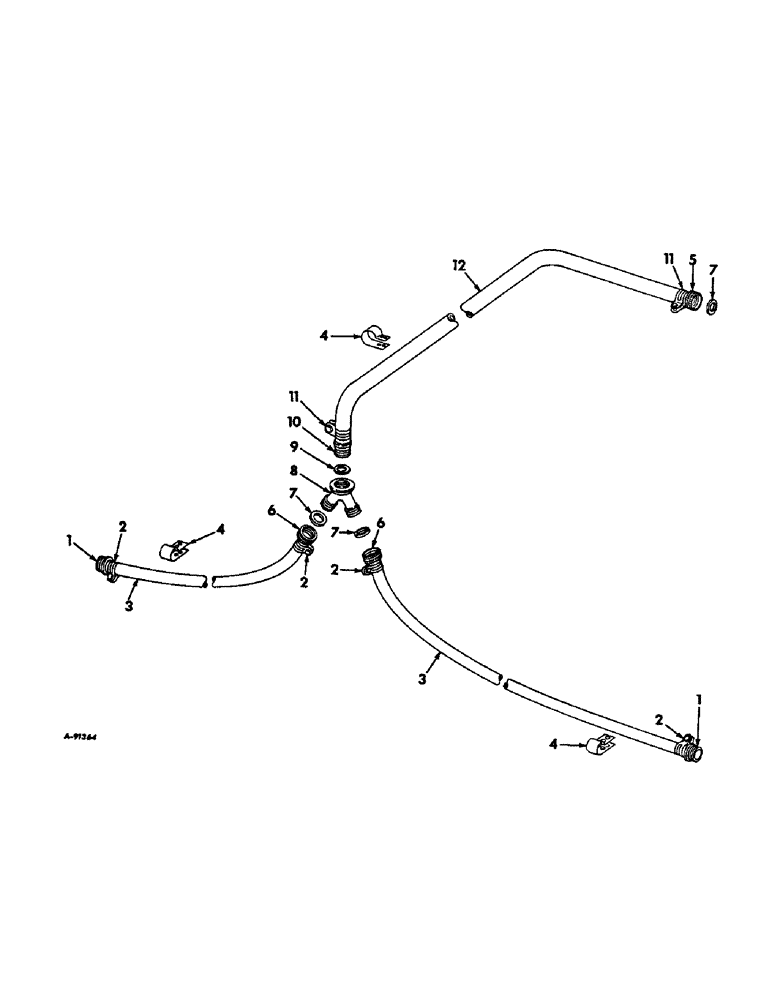 Схема запчастей Case IH LIQUID - (C-12) - LIQUID CHEMICAL FERTILIZERS, HOSES AND CONNECTIONS FOR USE WITH DUPLEX HITCH / PRODUCT GRAPHICS 