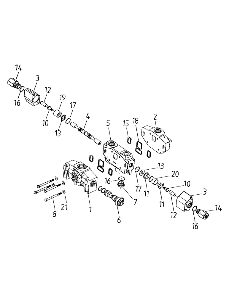 Схема запчастей Case IH 7700 - (B04-10) - HYDRAULIC VALVE, A35, CHOPPER Hydraulic Components & Circuits