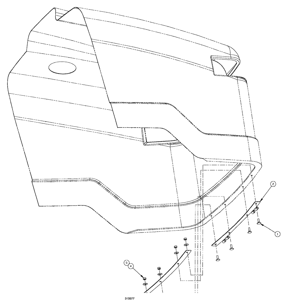 Схема запчастей Case IH SPX4260 - (291) - FRONT HINGE ASSEMBLY (78) - SPRAYING