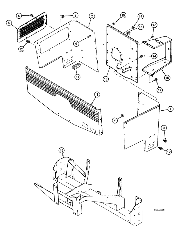 Схема запчастей Case IH 955 - (9C-04) - SEED MODULE HOUSING, 12/23 SOLID ROW CROP - FRONT FOLD (09) - CHASSIS/ATTACHMENTS