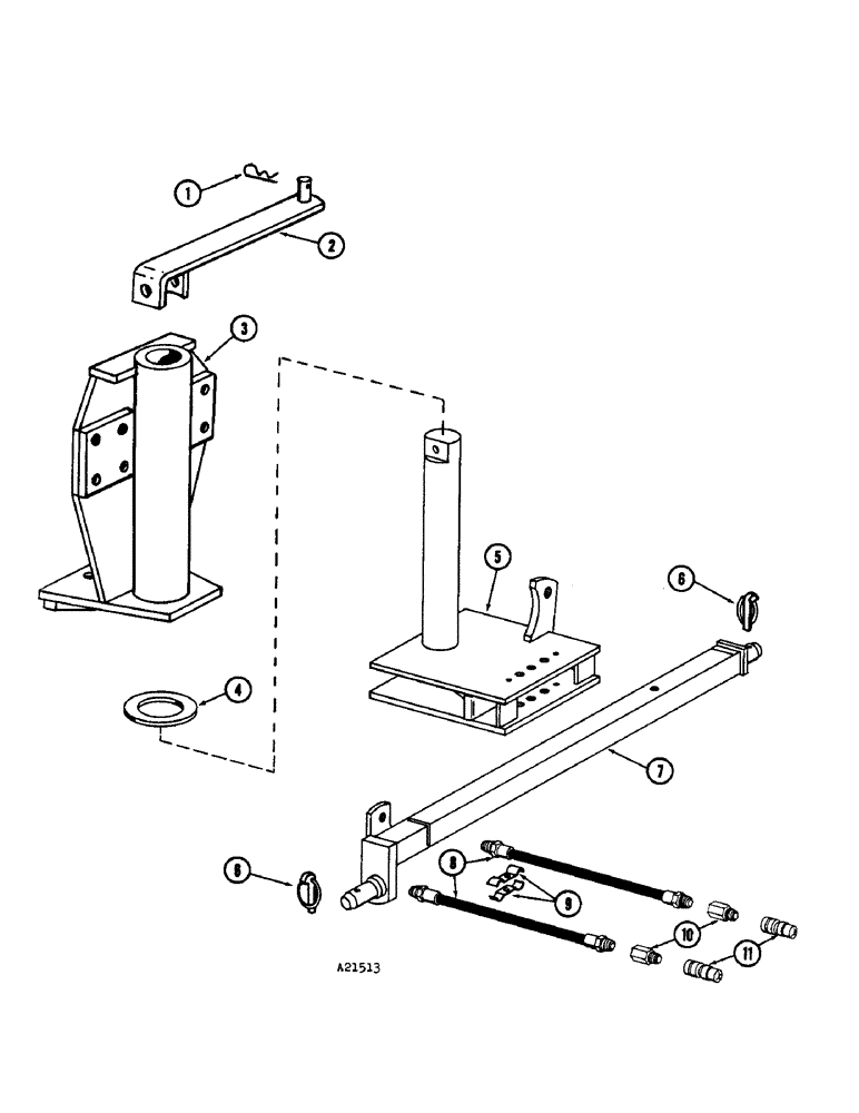 Схема запчастей Case IH 3300-SERIES - (10) - HILLSIDE HITCH, IN FURROW 