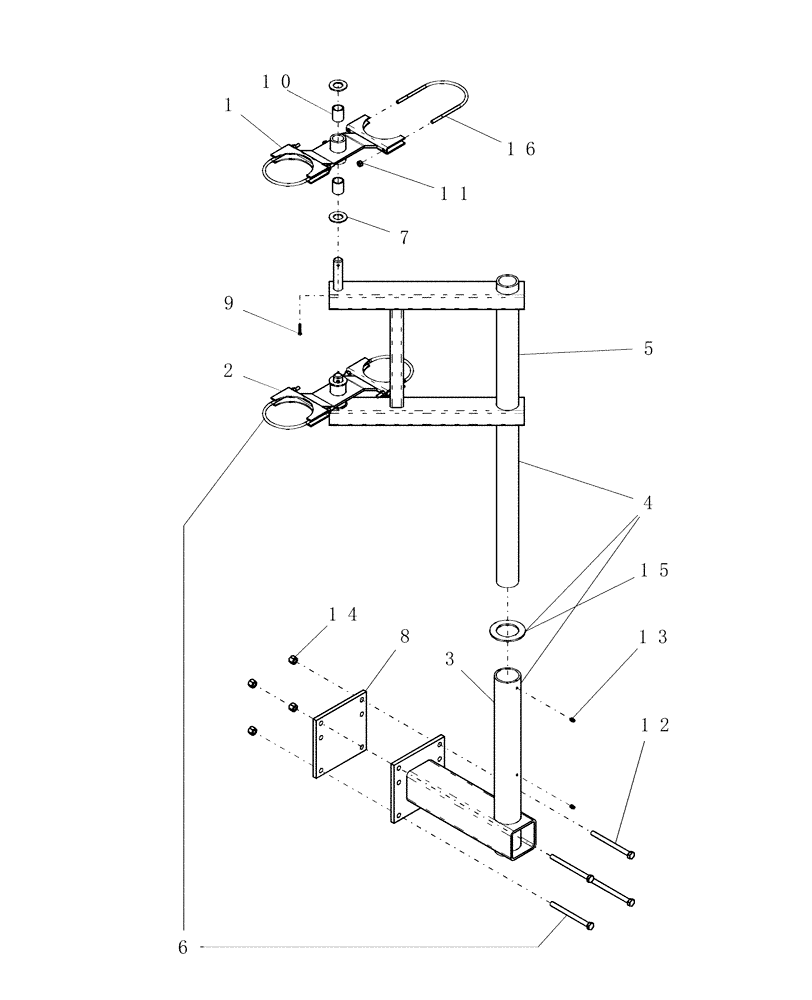 Схема запчастей Case IH ATX - (10-50) - CONCORD AIR SYSTEM - DUAL PRIMARY MANIFOLD STAND (09) - CHASSIS/ATTACHMENTS