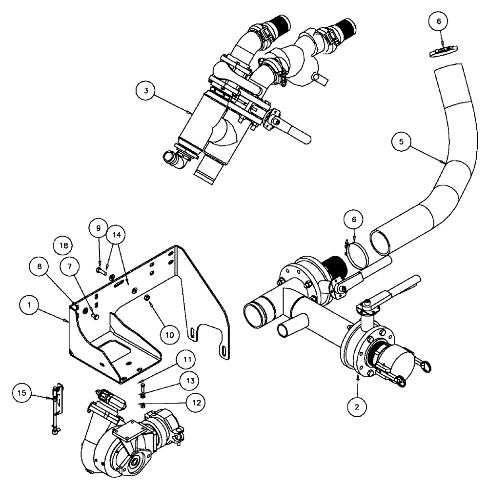 Схема запчастей Case IH FLX610 - (05-032) - PUMP AND MANIFOLDS GROUP Liquid Plumbing