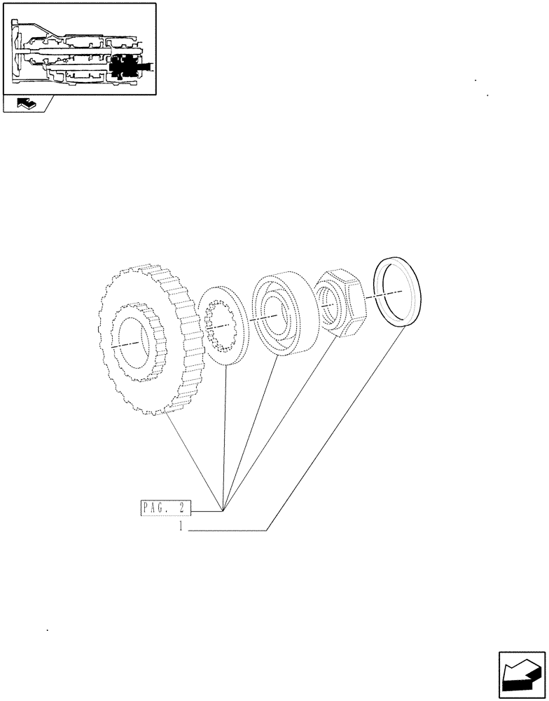 Схема запчастей Case IH PUMA 140 - (1.32.1[08]) - CENTRAL REDUCTION GEARS - SHIMS (03) - TRANSMISSION