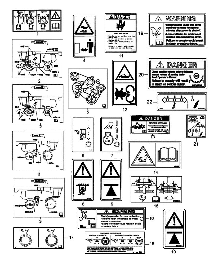 Схема запчастей Case IH 7010 - (90.108.01[02]) - DECALS - 7010/8010 (90) - PLATFORM, CAB, BODYWORK AND DECALS