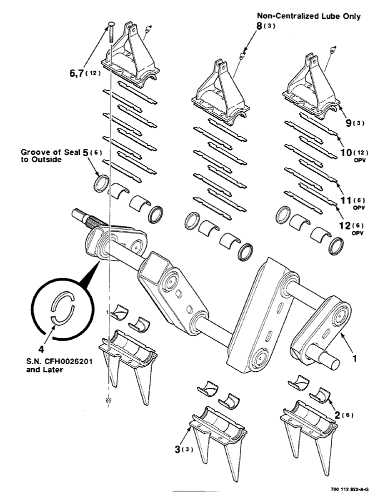 Схема запчастей Case IH 8580 - (05-08) - CRANK ASSEMBLY, S.N. CFH0026056 AND LATER (13) - FEEDER