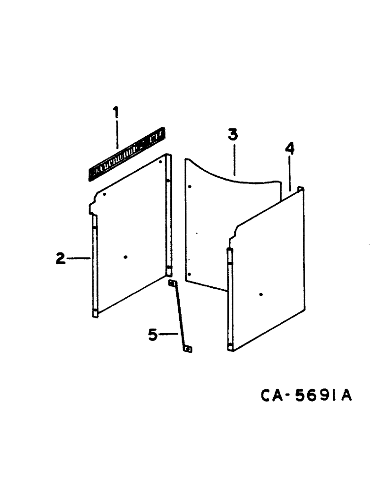 Схема запчастей Case IH 1460 - (06-005) - ROTARY AIR SCREEN DISCHARGE CHUTE Cooling