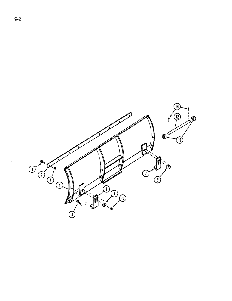 Схема запчастей Case IH 54F - (9-02) - BLADE, 54F BLADE (09) - CHASSIS