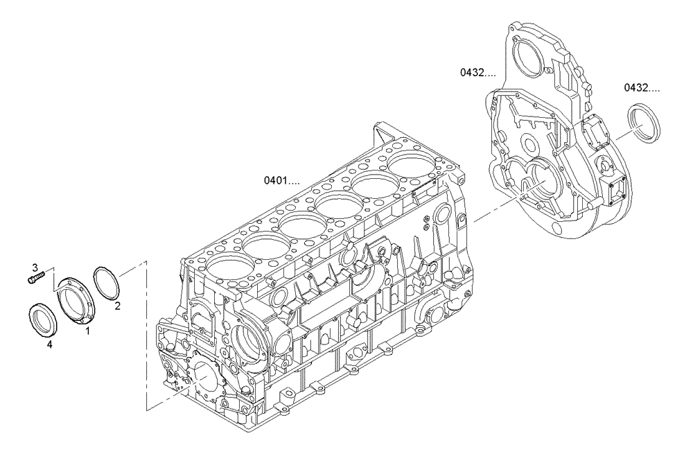 Схема запчастей Case IH F3AE0684D B001 - (0438.003) - GASKET REVOLVING SHAFT 