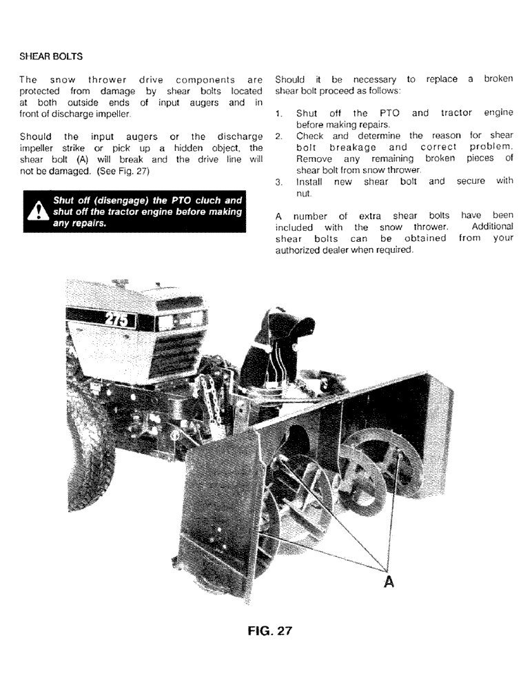 Схема запчастей Case IH C100 - (26) - SHEAR BOLTS 