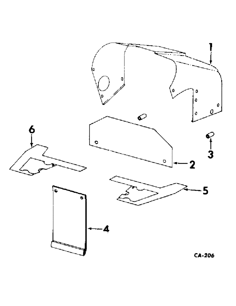 Схема запчастей Case IH 2706 - (N-14) - PARTS ACCESSORIES AND ATTACHMENTS, TRACTOR CAB INSULATION Accessories & Attachments