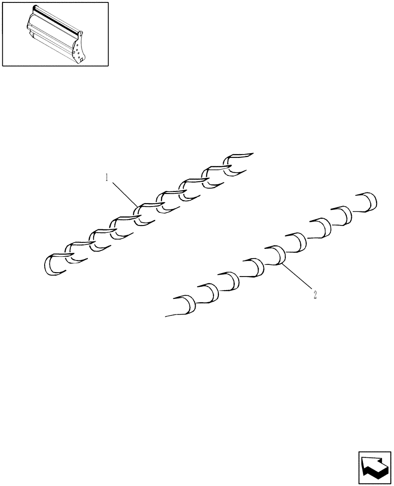 Схема запчастей Case IH RBX451 - (058) - SILAGE SPECIAL LOOP ROLLERS (88) - ACCESSORIES