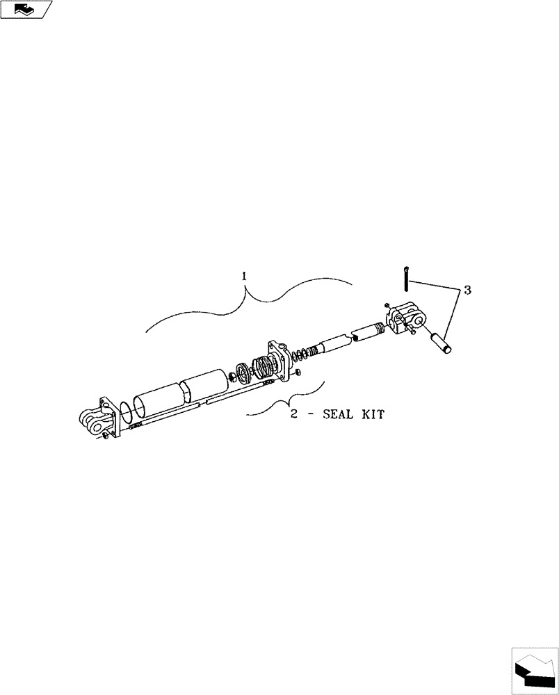 Схема запчастей Case IH 1300 - (35.100.03) - HYDRAULIC CYLINDERS (35) - HYDRAULIC SYSTEMS