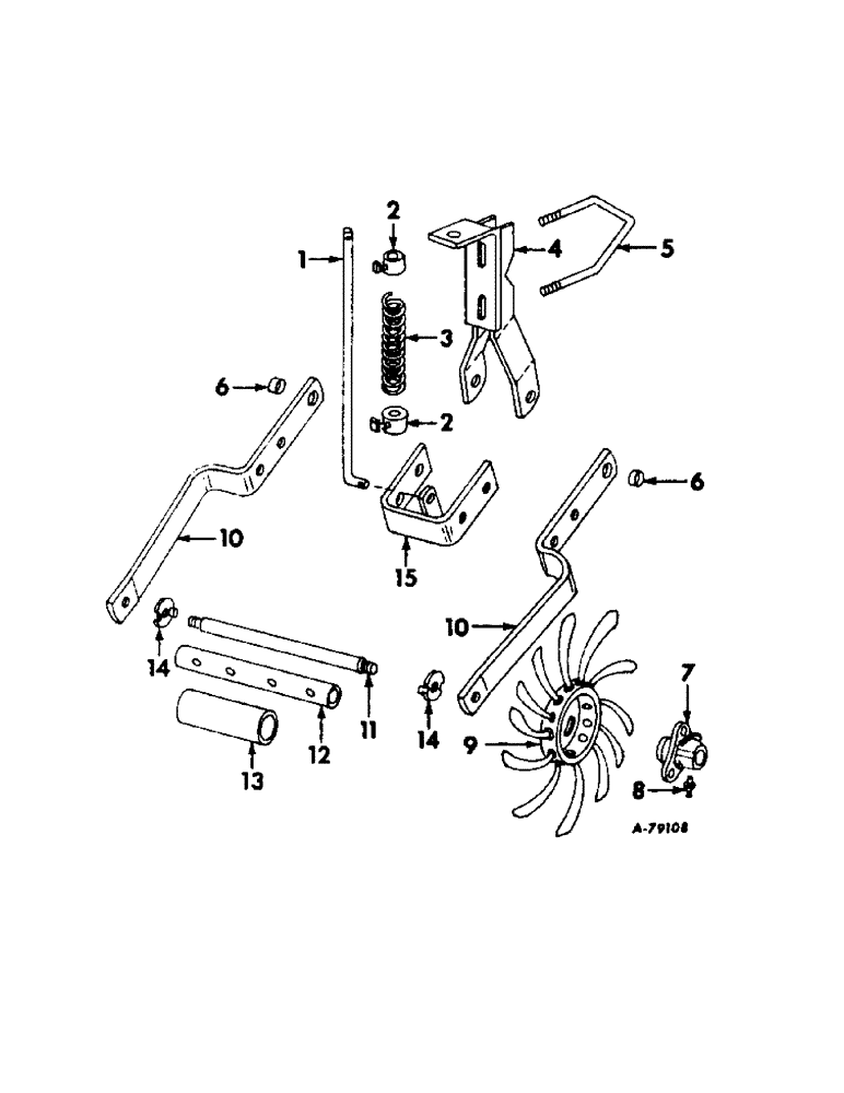 Схема запчастей Case IH 863 - (AJ-14) - ROTARY WEEDER ATTACHMENT 