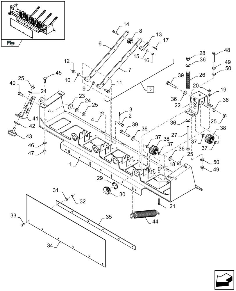 Схема запчастей Case IH LB333S - (15.12[01]) - LOWER TWINE TENSIONERS SINGLE AXLE (15) - KNOTTER /WRAPPER