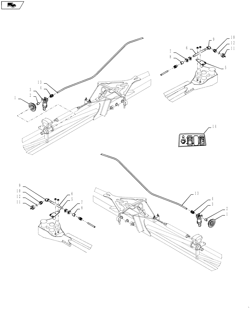 Схема запчастей Case IH 4420 - (11-013[03]) - NOZZLE, FENCE ROW, 120, LOW-FLOW, ASN Y9T026405 Options