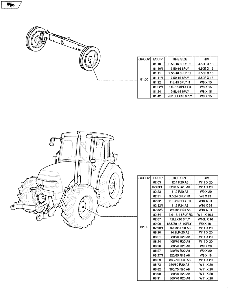 Схема запчастей Case IH FARMALL 65C - (SEC. 11[01]) - TRACTION (00) - GENERAL