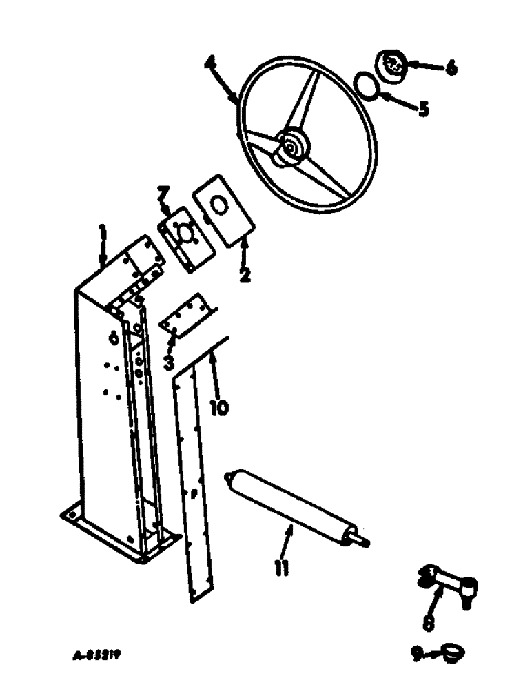 Схема запчастей Case IH 95 - (05-1) - STEERING, STEERING COLUMN, WHEEL AND STEERING CYLINDER SOCKET (04) - STEERING