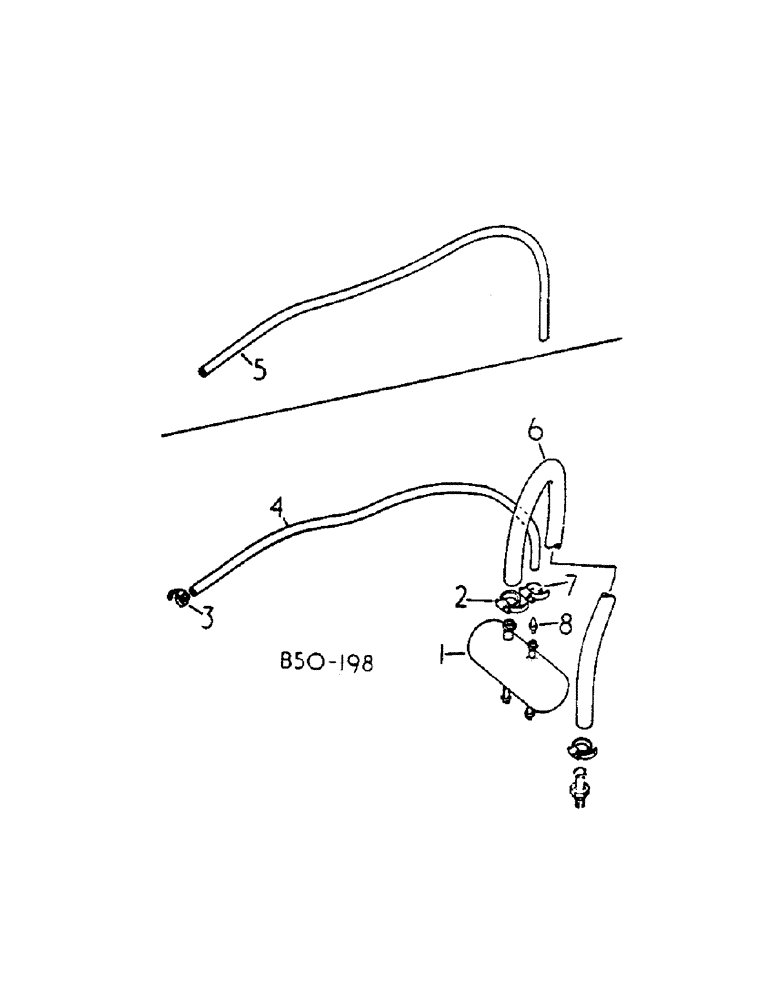 Схема запчастей Case IH 684 - (04-05[A]) - BRAKES, BRAKE RESERVOIR AND HOSES (5.1) - BRAKES