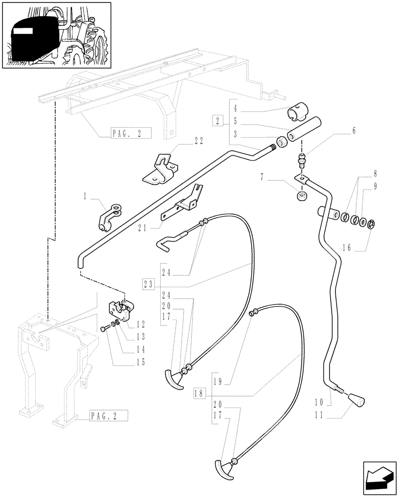 Схема запчастей Case IH MXM140 - (1.83.0[03]) - HOOD - RELEASE MECHANISM (08) - SHEET METAL