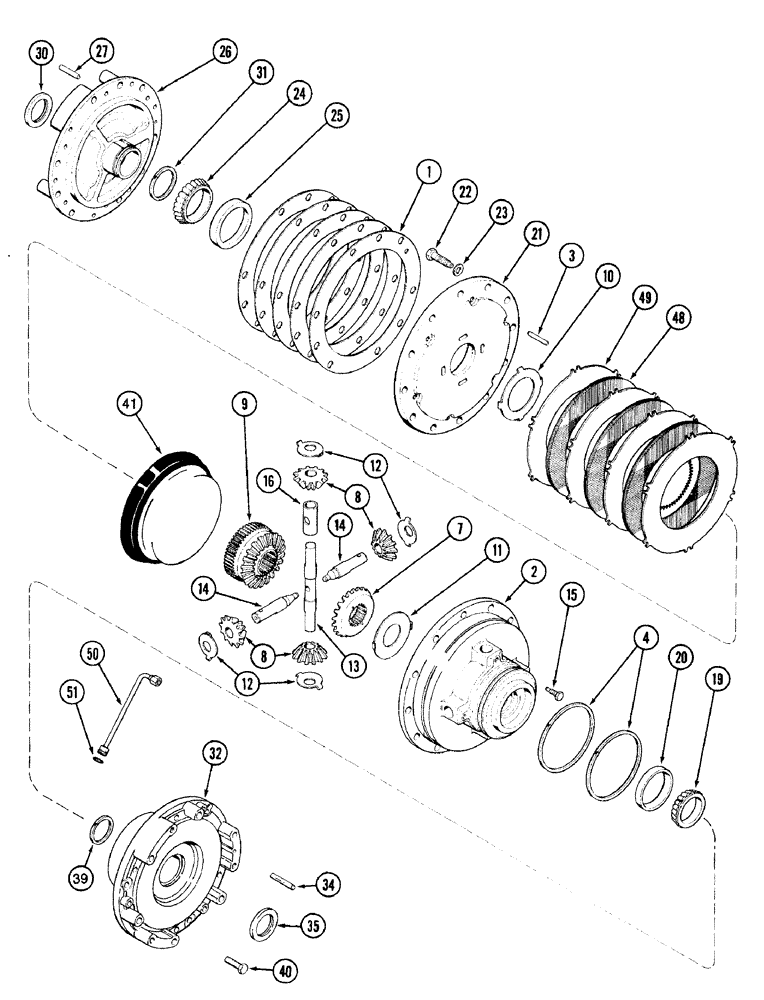 Схема запчастей Case IH 7210 - (6-048) - TRANSMISSION, DIFFERENTIAL, 7210 TRACTOR (06) - POWER TRAIN