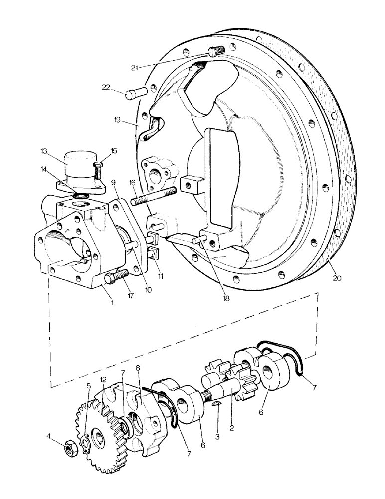 Схема запчастей Case IH 996 - (E07-1) - SELECTAMATIC HYDRAULIC SYSTEM, HYDRAULIC PUMP (07) - HYDRAULIC SYSTEM