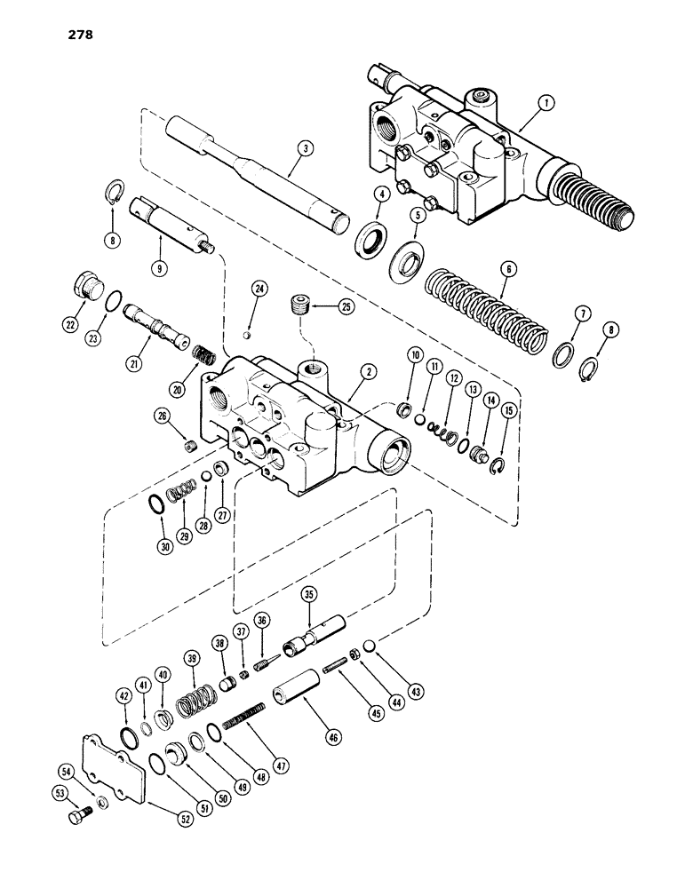 Схема запчастей Case IH 870 - (278) - A59600 VALVE (08) - HYDRAULICS