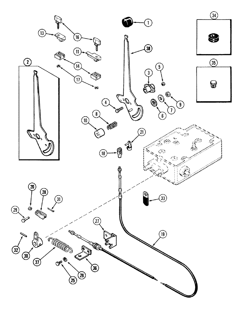 Схема запчастей Case IH 2394 - (8-108) - HITCH SYSTEM, HITCH CONTROLS (08) - HYDRAULICS