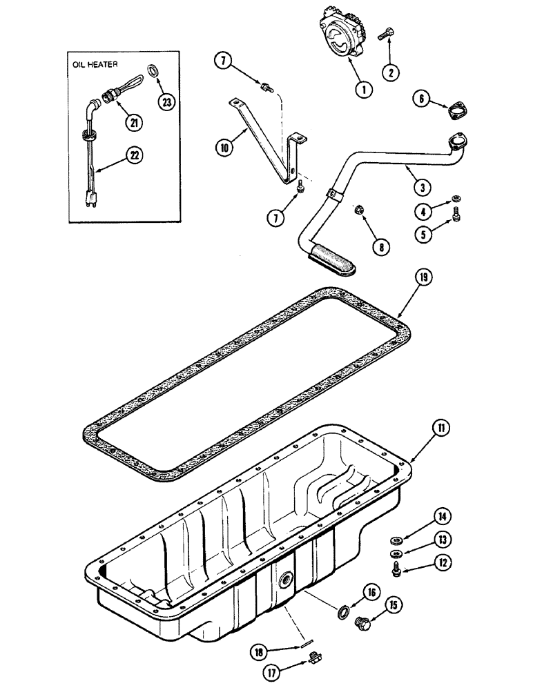 Схема запчастей Case IH 9110 - (04-34) - OIL PUMP AND OIL PAN, 6T-830 ENGINE (04) - Drive Train