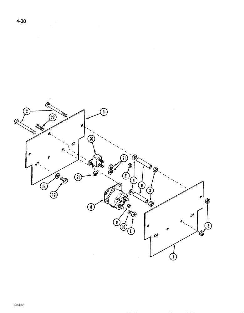 Схема запчастей Case IH 1896 - (4-30) - SOLENOID AND CIRCUIT BREAKER (04) - ELECTRICAL SYSTEMS