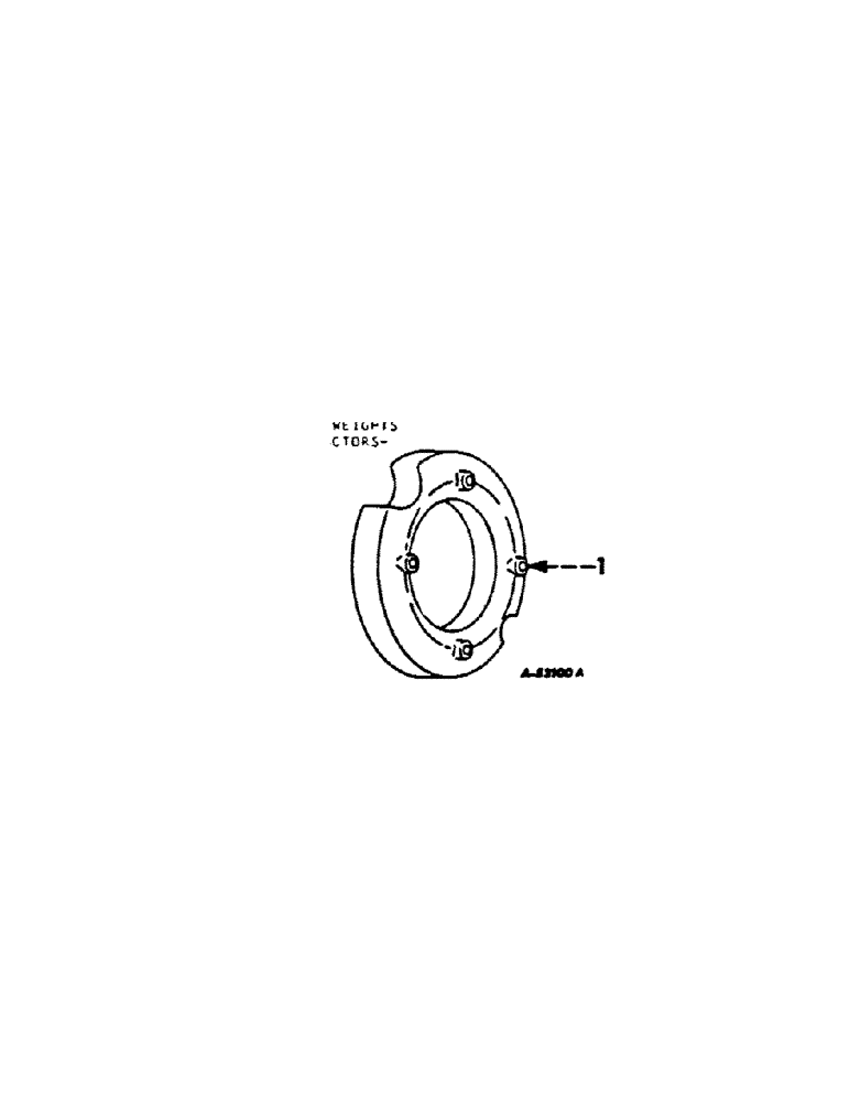 Схема запчастей Case IH 756 - (L-10) - WHEELS AND WHEEL WEIGHTS, FRONT WHEEL WEIGHTS, FARMALL TRACTORS Wheels & Wheel Weights