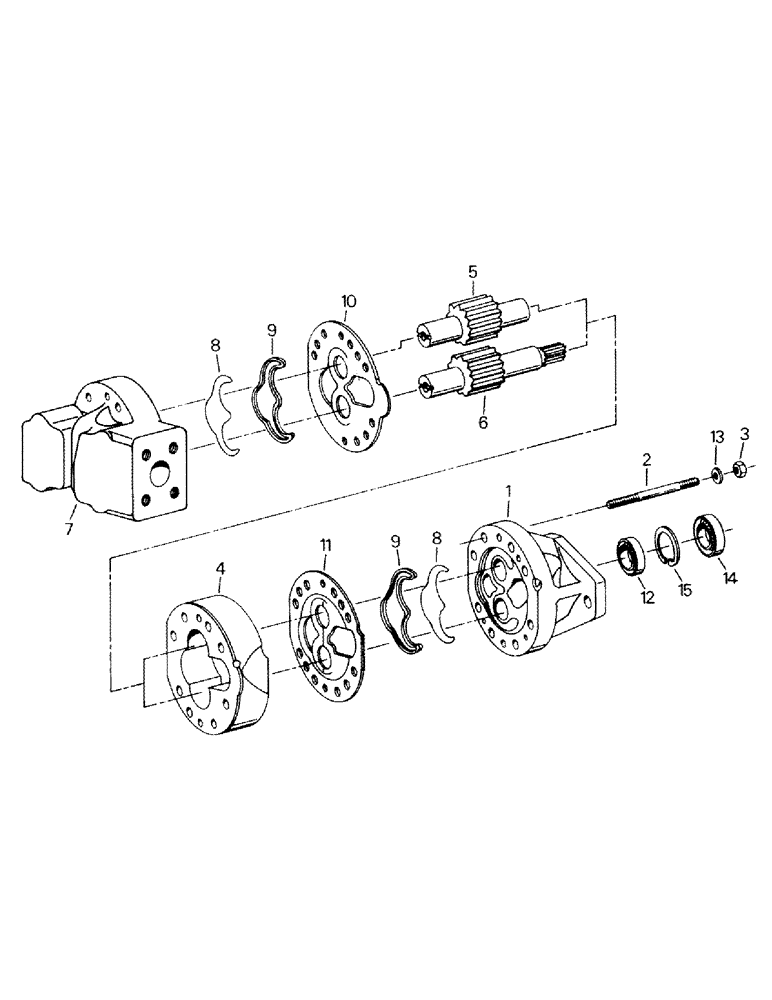 Схема запчастей Case IH STEIGER - (08-15) - CHARGE PUMP ASSEMBLY (07) - HYDRAULICS