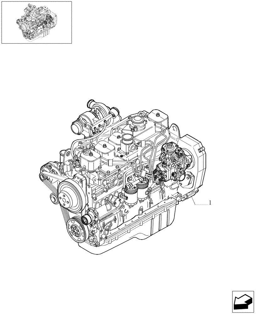 Схема запчастей Case IH F4GE0684G D600 - (0.02.1[01]) - ENGINE (504057716) 