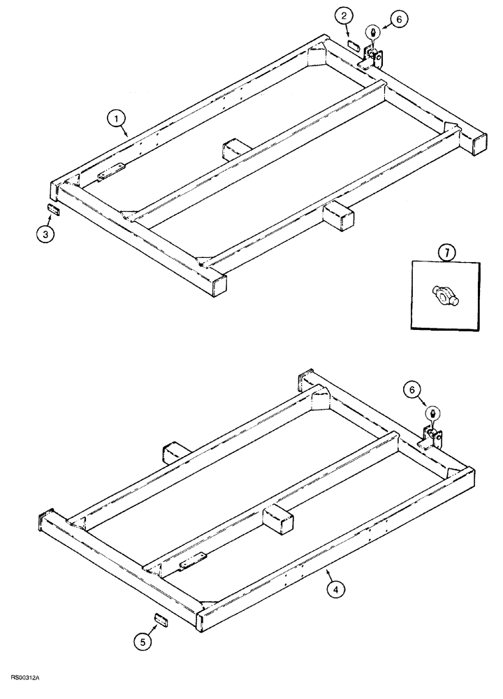 Схема запчастей Case IH 5700 - (9-052) - WING FRAME, LEVEL LIFT MODELS, FLAT FOLD, 23 FOOT THROUGH 27 FOOT WIDE (18) - MISCELLANEOUS