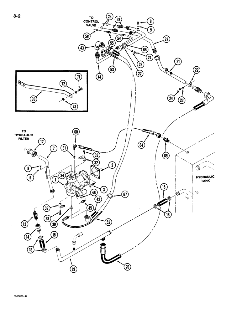 Схема запчастей Case IH 9180 - (8-02) - HYDRAULIC SYSTEM (08) - HYDRAULICS