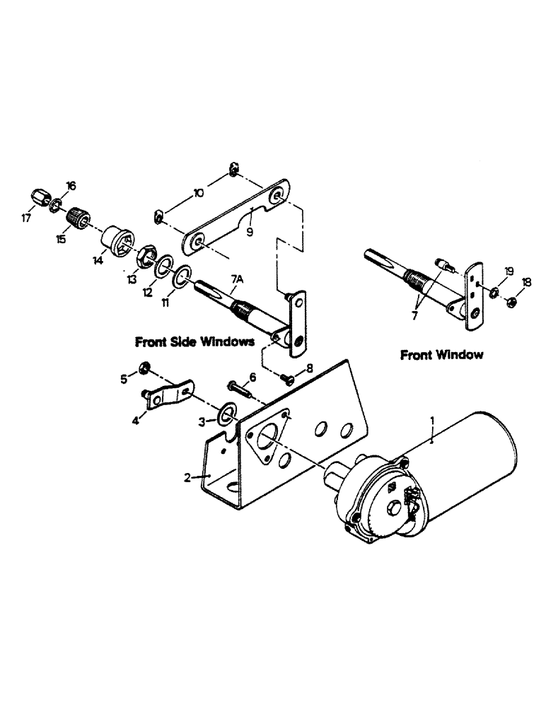 Схема запчастей Case IH 9180 - (02-23) - WIPER DRIVE ASSEMBLY (06) - ELECTRICAL