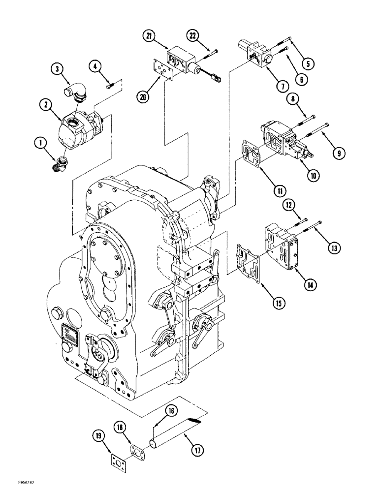 Схема запчастей Case IH 9380 - (6-070) - 24 SPEED SYNCHROSHIFT TRANSMISSION ASSEMBLY, VALVE AND LUBRICATION MOUNTING (06) - POWER TRAIN