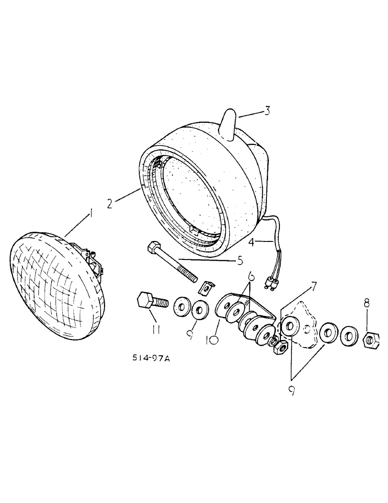 Схема запчастей Case IH 785 - (08-035) - PLOUGH LIGHT (06) - ELECTRICAL