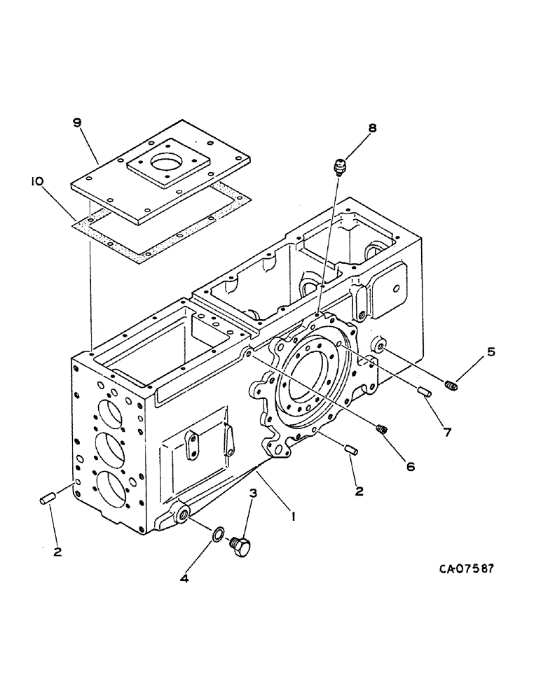 Схема запчастей Case IH 274 - (07-03) - DRIVE TRAIN, REAR FRAME AND CONNECTIONS (04) - Drive Train