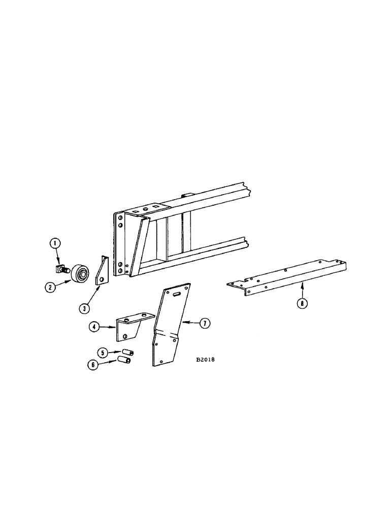 Схема запчастей Case IH 200 - (50) - BALE LAUNCHER ATTACHMENT, CLUTCH ROLLER 