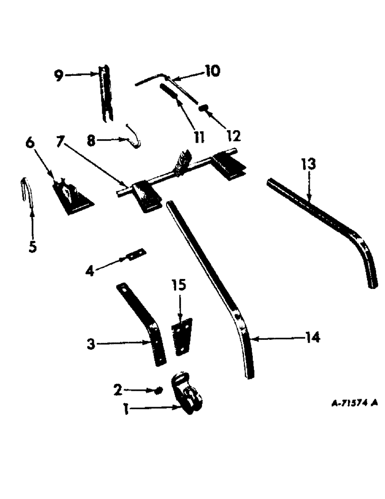 Схема запчастей Case IH 470 - (AA-2) - GANG AND DISK PITCH EXTENSION ATTACHMENT 