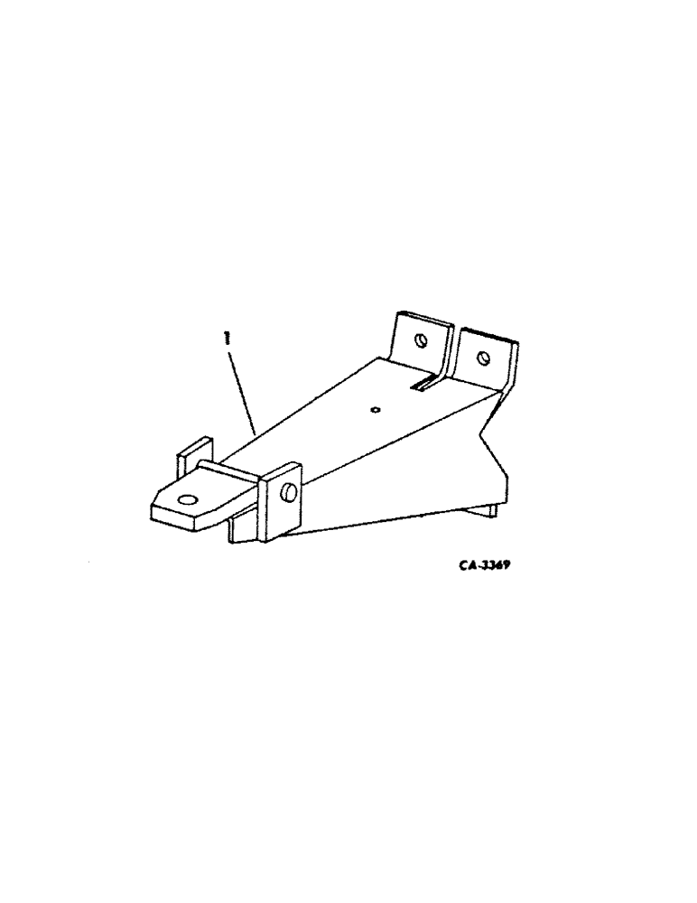 Схема запчастей Case IH 60 - (D-09[A]) - REAR DISK HITCH ATTACHMENT 