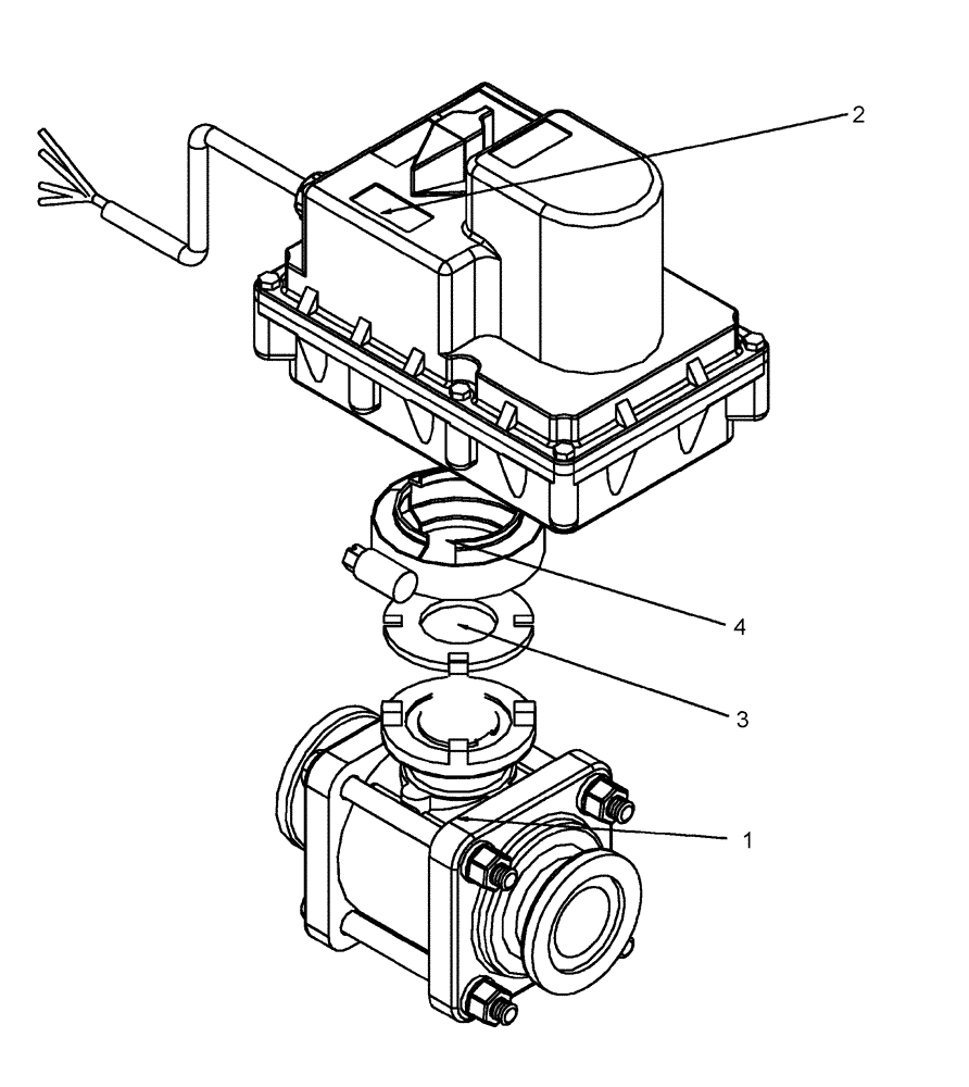 Схема запчастей Case IH 1200PT - (L.40.A[27]) - VALVE AND MOTOR ASSEMBLY 406039A1 L - Field Processing