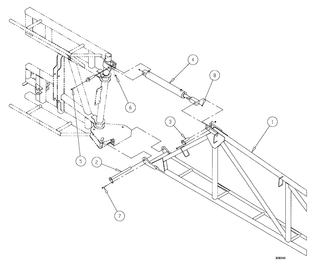 Схема запчастей Case IH SPX4260 - (213) - WING ASSEMBLY, 60 (78) - SPRAYING