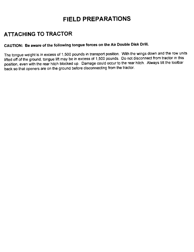 Схема запчастей Case IH CONCORD - (A04) - FIELD PREPARATIONS 