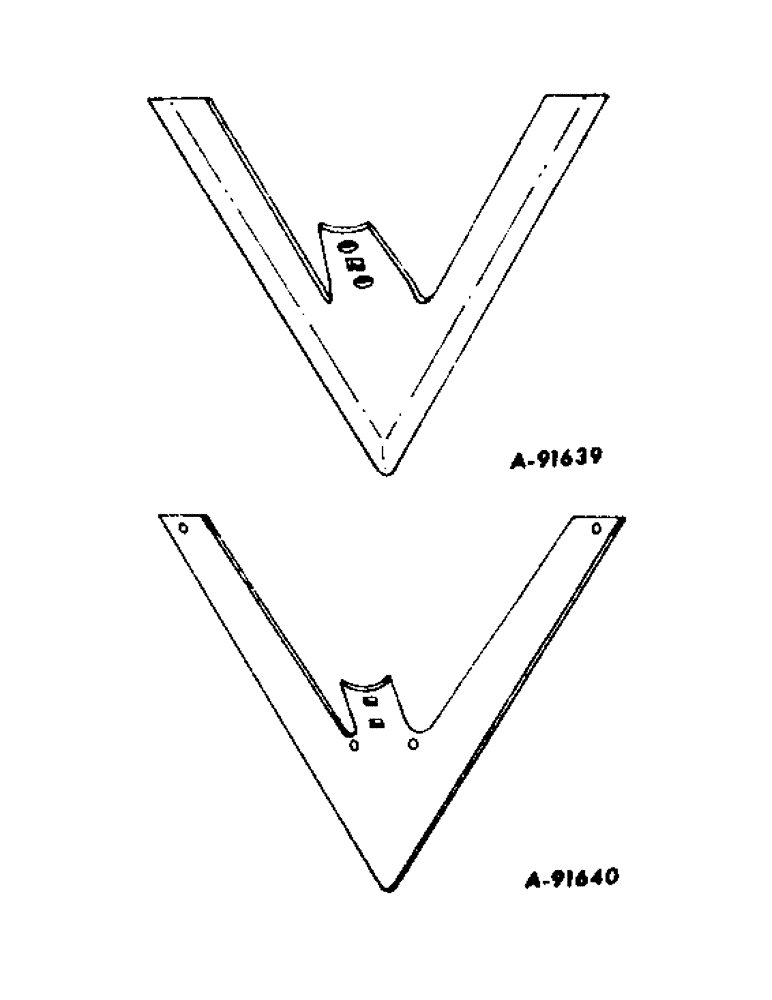Схема запчастей Case IH INTERNATIONAL - (YB-5) - SHOVELS AND SWEEPS, THREE-HOLE BLUE JET FULL SWEEPS 