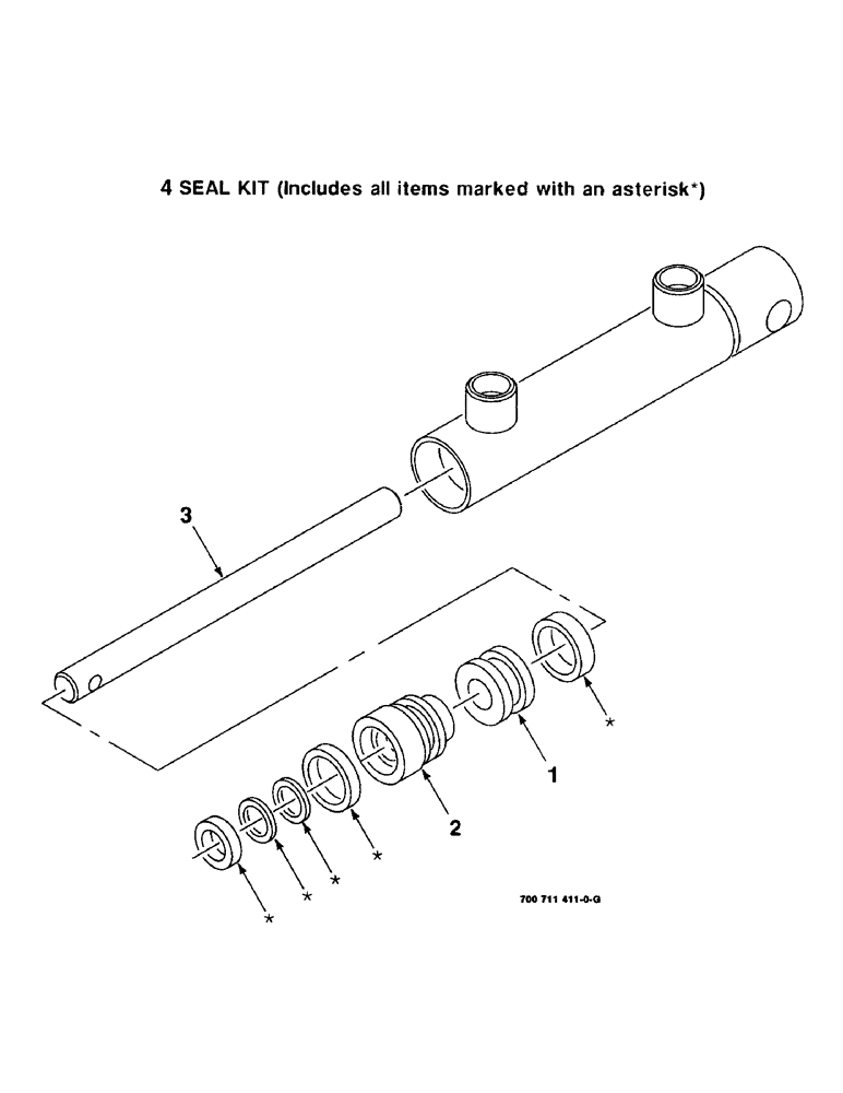 Схема запчастей Case IH 8820 - (9-18) - HYDRAULIC CYLINDER ASSEMBLY, DOUBLE SWATH, 700711411 HYDRAULIC CYLINDER COMPLETE (08) - HYDRAULICS