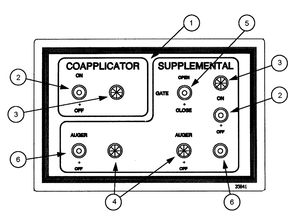 Схема запчастей Case IH 437 - (13-002) - CO-APPLICATOR CONTROL PANEL (06) - ELECTRICAL