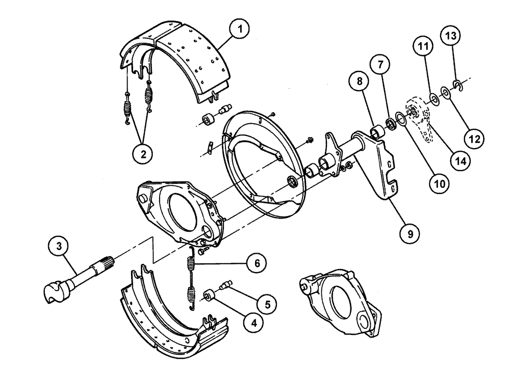 Схема запчастей Case IH 4375 - (04-004) - FRONT AXLE BRAKE Frame & Suspension